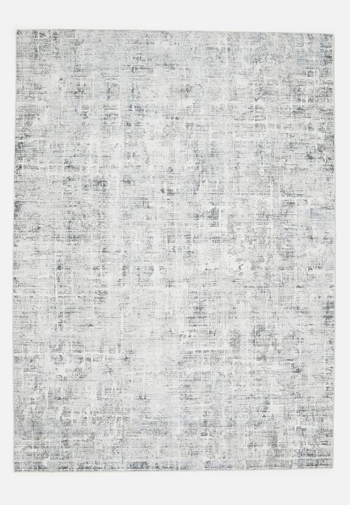 Nik Distressed Rug Grey