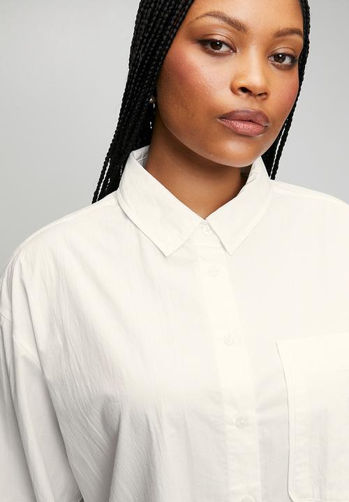 Me&B - Plus Ultimate Cotton Shirt - White