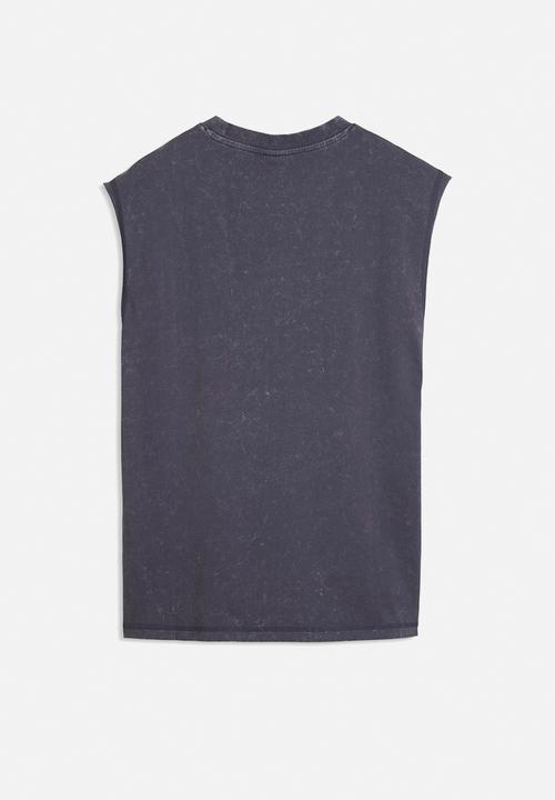 PUMA - Run Culture Collective Relaxed Washed Sleeveless Graphic Tee - Inky Depths