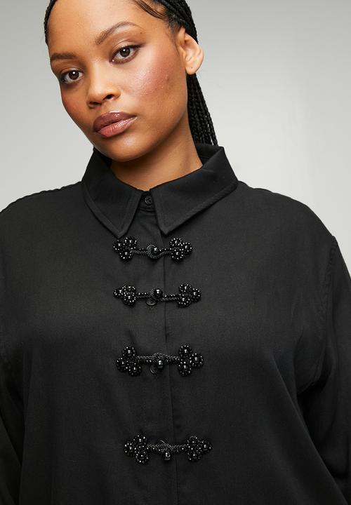 Me&B - Plus Tencel Shirt - Black