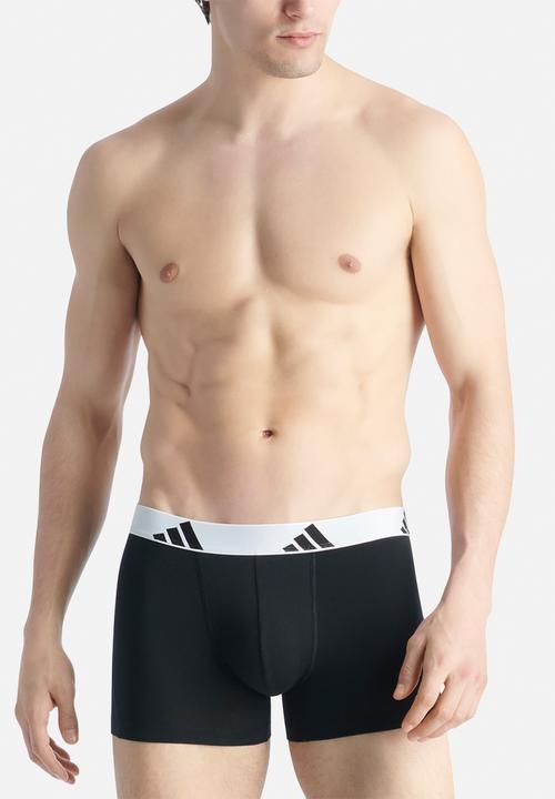 adidas Performance - Active Flex Cotton - 3PK Trunk - White Band - BBB