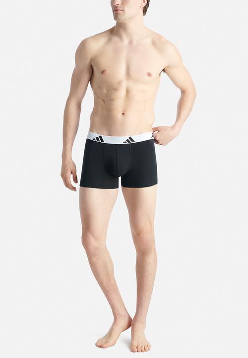 adidas Performance - Active Flex Cotton - 3PK Trunk - White Band - BBB