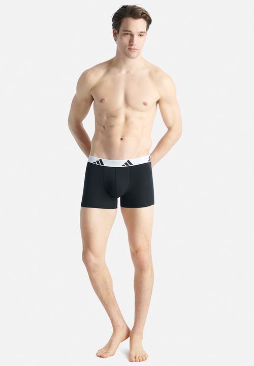 adidas Performance - Active Flex Cotton - 3PK Trunk - White Band - BBB