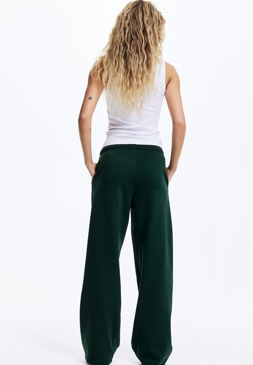 H&M - Wide joggers - dark green