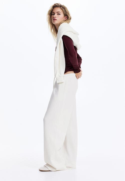 H&M - Wide joggers - cream