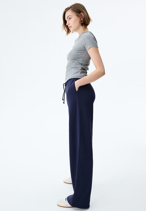 H&M - Wide joggers - navy blue