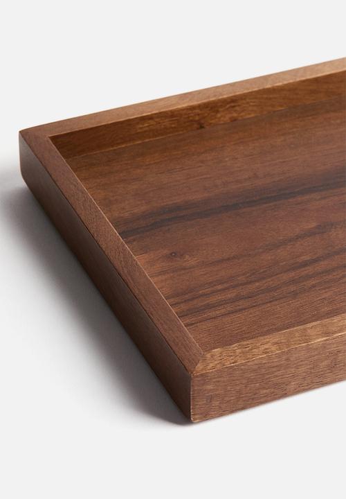 H&M - Wooden tray - brown