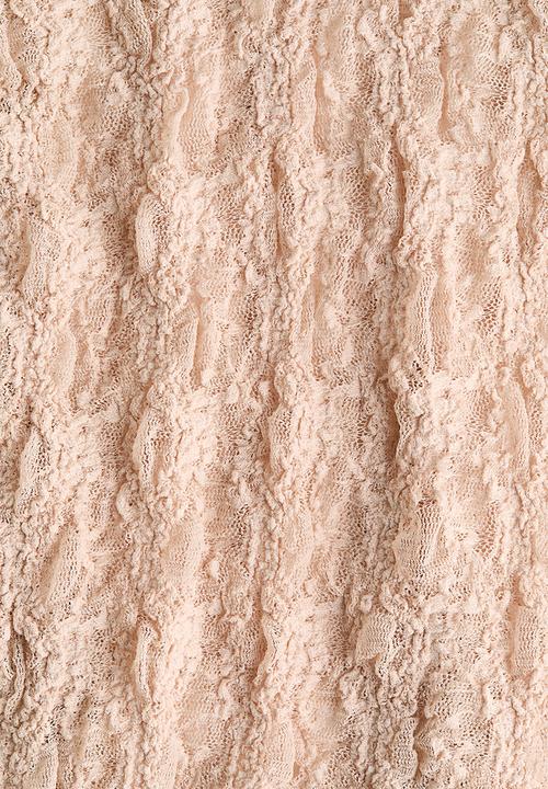 H&M - Lace-trimmed strappy top - beige