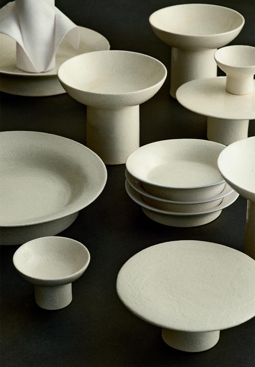 H&M - Footed serving bowl - white