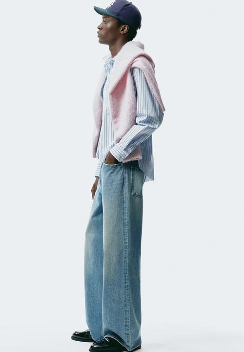 H&M - Wide jeans - light denim blue