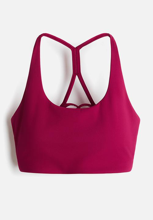 H&M - Sculptmove? medium support sports bra - dark fuchsia