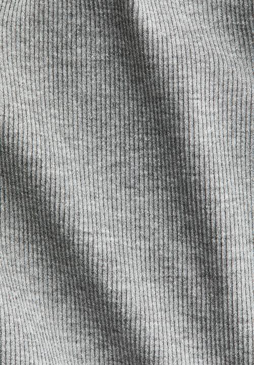 H&M - Ribbed cotton-blend top - grey marl