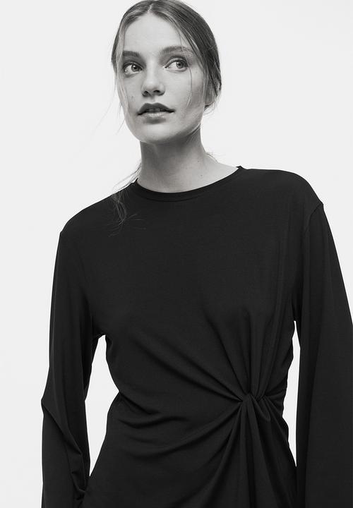 H&M - Twist-detail top - black