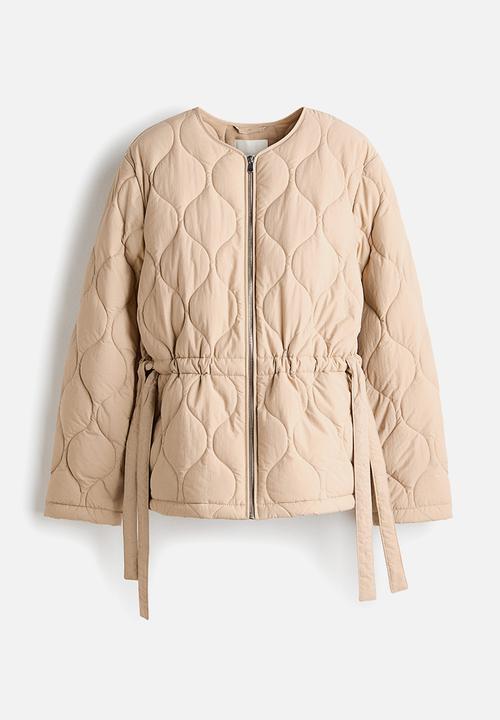H&M - Thermolite quilted jacket - light beige