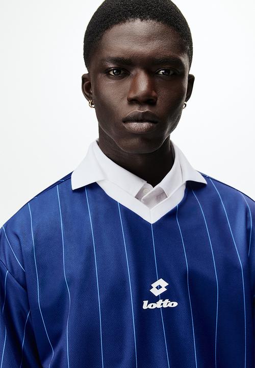 H&M - Loose fit football shirt - blue/lotto