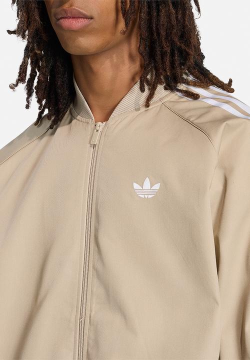 adidas Originals - SST Adicolor Classics Cotton Twill Tracktop- Khaki Three Beige