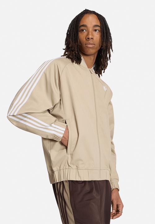 adidas Originals - SST Adicolor Classics Cotton Twill Tracktop- Khaki Three Beige