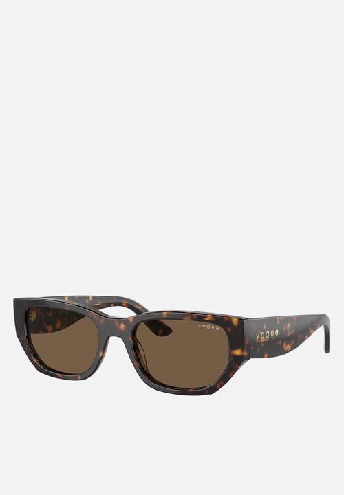 Vogue Eyewear - Vogue Eyewear 0VO5586S 53 Rectangle - Dark Brown
