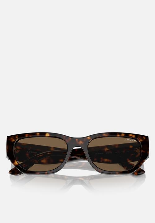 Vogue Eyewear - Vogue Eyewear 0VO5586S 53 Rectangle - Dark Brown