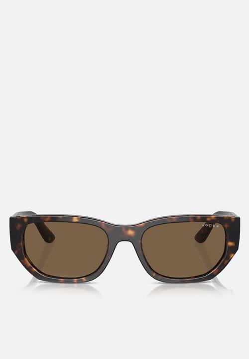 Vogue Eyewear - Vogue Eyewear 0VO5586S 53 Rectangle - Dark Brown