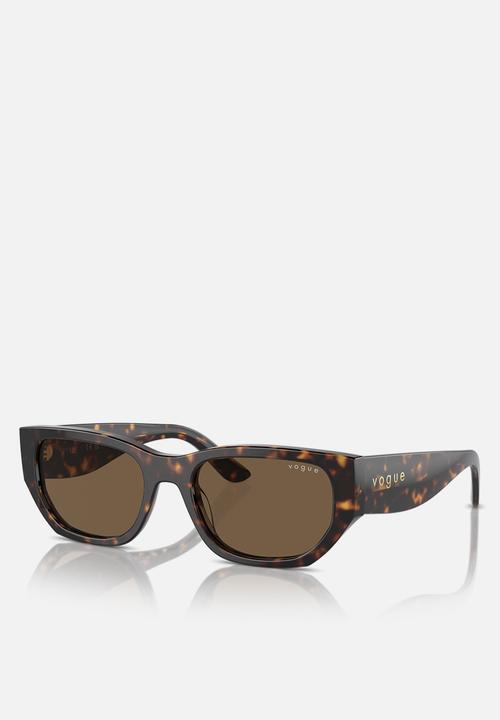 Vogue Eyewear - Vogue Eyewear 0VO5586S 53 Rectangle - Dark Brown