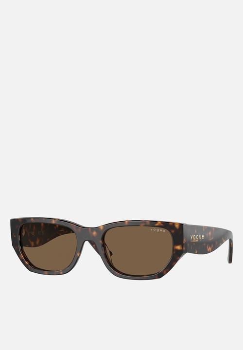 Vogue Eyewear - Vogue Eyewear 0VO5586S 53 Rectangle - Dark Brown