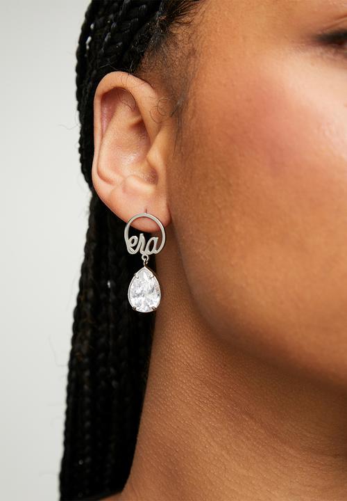 ERA by DJ Zinhle - ERA teardrop earrings - Silver