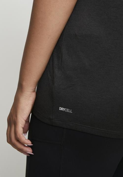 PUMA - Plus w tad essential heather tee - puma black heather