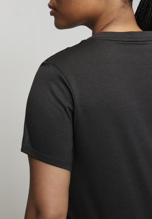 PUMA - Plus w tad essential heather tee - puma black heather