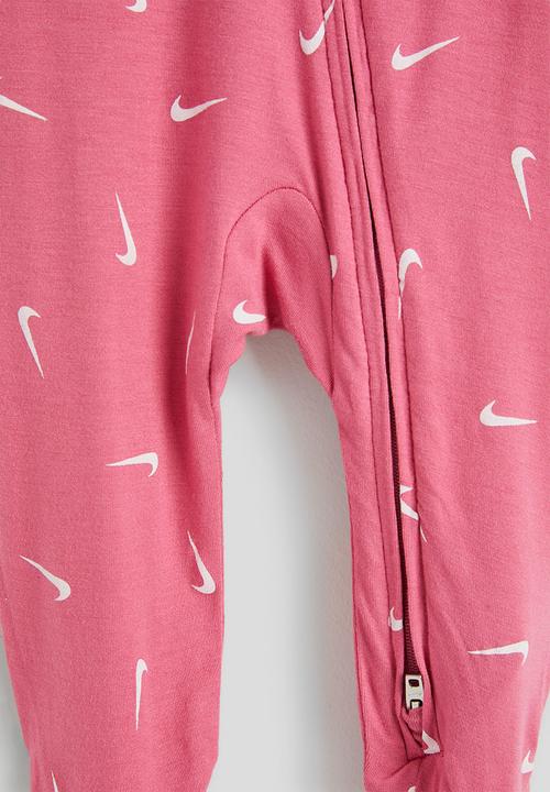 Nike - Nkn Aop Viscose Footed Coveral - Nike Peony