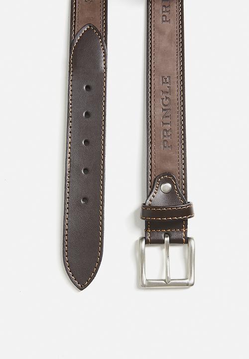 Pringle of Scotland - Selbourne Belt - Brown