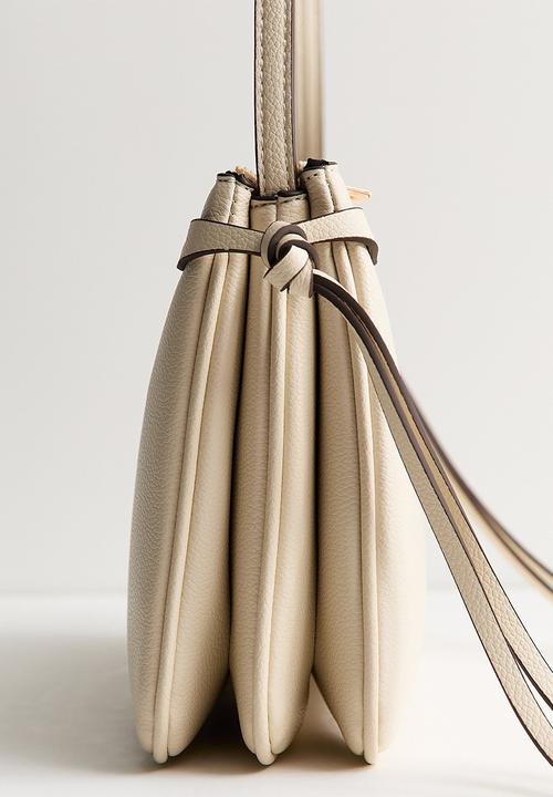 New Look - Triple Compartment Crossbody Bag - Cream