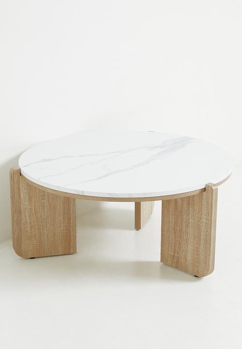 Sixth Floor - Freya Coffee Table - White & Natural