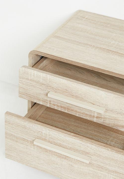 Sixth Floor - Millie 2 Drawer Bedside Table - Natural