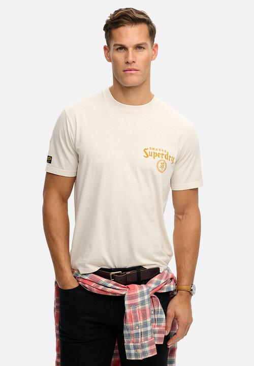 Superdry. - Tokyo Narrative Loose Tee - Rainy Day Grey