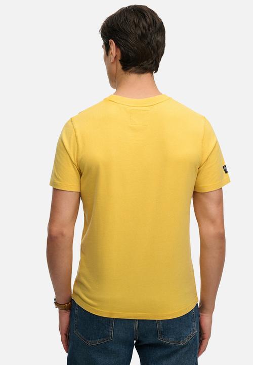 Superdry. - Industry Worker Relaxed Tee - Daffodil Yellow