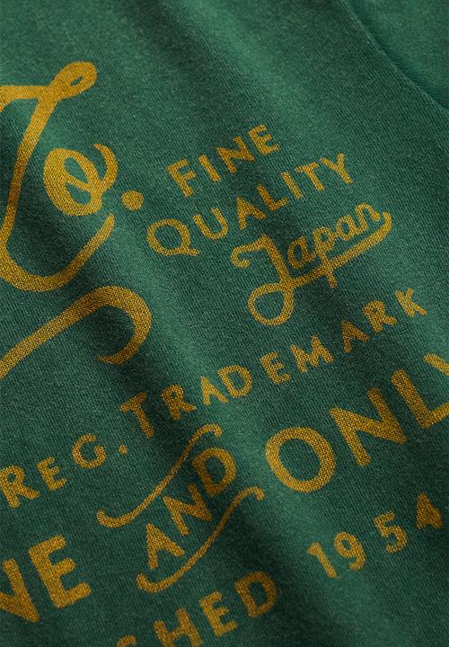 Superdry. - Industry Worker Relaxed Tee - Enamel Green