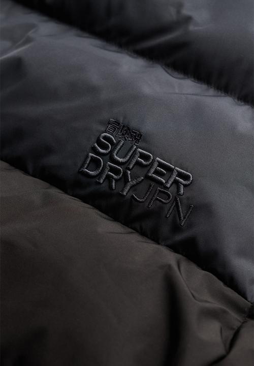 Superdry. - Colourblock Hooded Puffer Jacket - Black/Ebony
