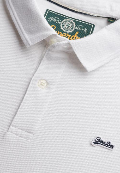 Superdry. - Classic Pique Polo - Optic