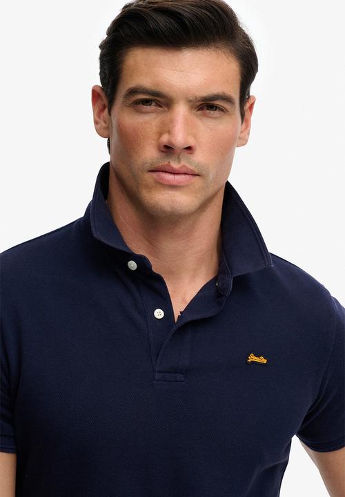 Superdry. - Classic Pique Polo - Rich Navy