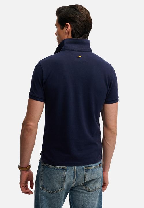 Superdry. - Classic Pique Polo - Rich Navy