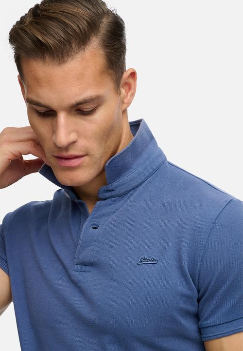 Superdry. - Classic Pique Polo - Bay Blue