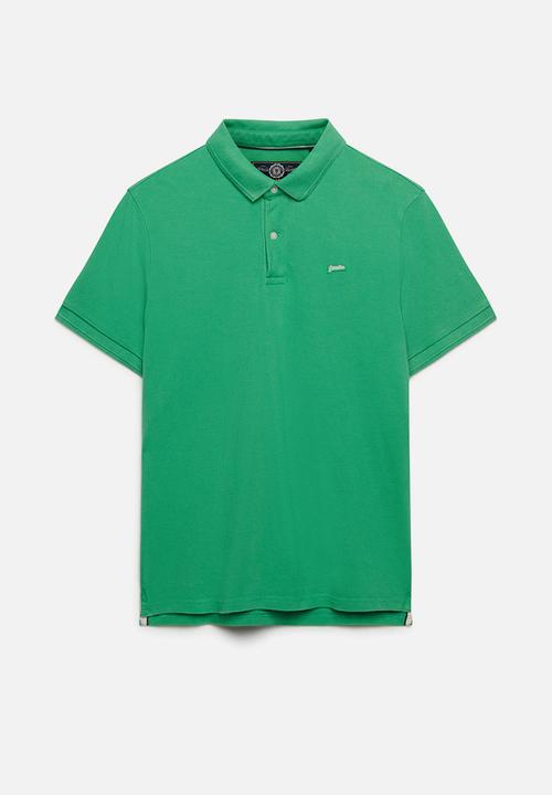 Superdry. - Classic Pique Polo - Island Green