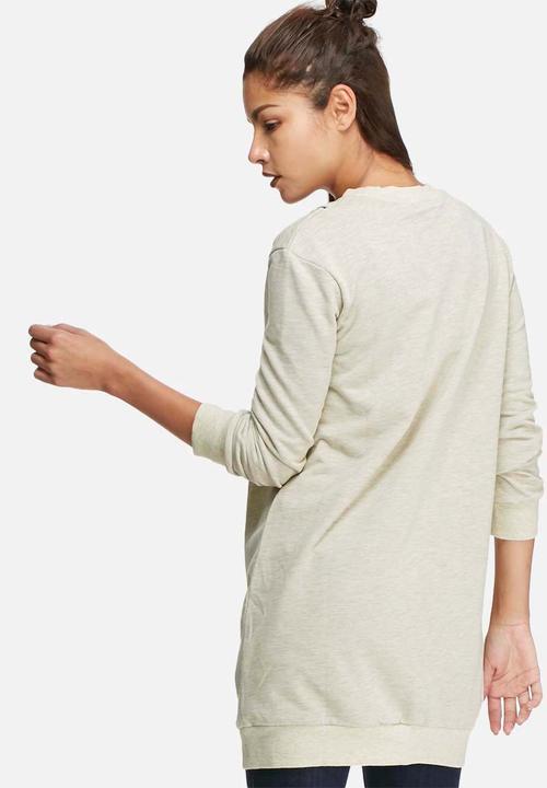 Glamorous - Eyelet detail longline top 