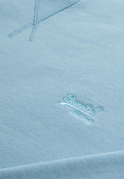 Superdry. - Essential Logo Crew Sweatshirt - Crystal Blue