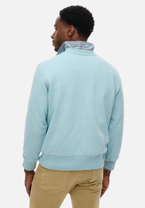 Superdry. - Essential Logo Crew Sweatshirt - Crystal Blue