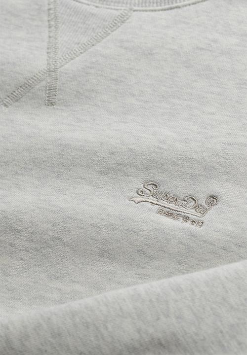 Superdry. - Essential Logo Crew Sweatshirt - Straw Grey Marl