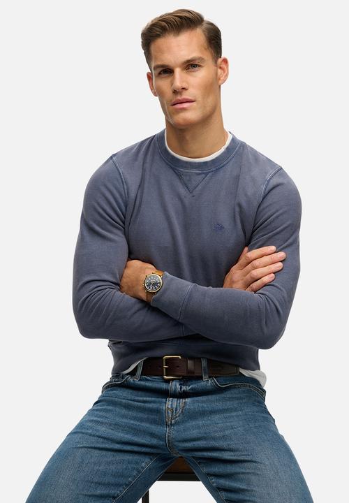 Superdry. - Classic Essential Sweatshirt - Vintage Indigo