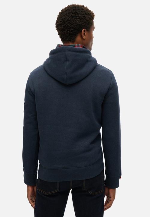 Superdry. - Vl Heritage Relaxed Hoodie - Trench Navy Marl