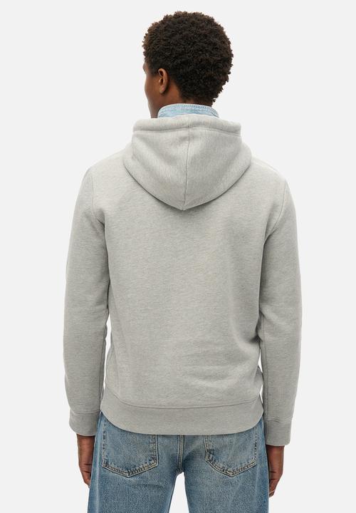 Superdry. - Vl Heritage Relaxed Hoodie - College Grey Marl